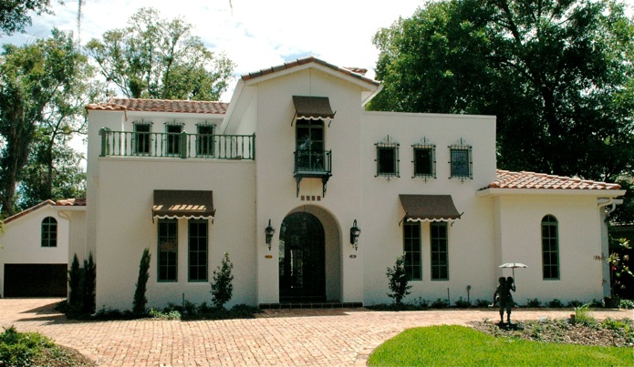 Spanish-style custom home built by Petretti Development